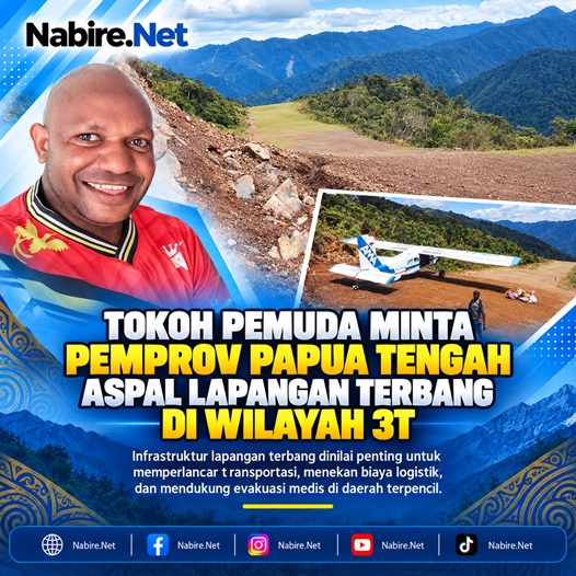 (Tokoh Pemuda Minta Pemprov Papua Tengah Aspal Lapangan Terbang di Wilayah 3T)