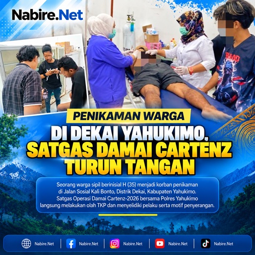 (Penikaman Warga di Dekai Yahukimo, Satgas Damai Cartenz Turun Tangan)