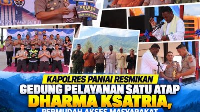 (Kapolres Paniai Resmikan Gedung Pelayanan Satu Atap Dharma Ksatria, Permudah Akses Masyarakat)