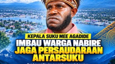 (Kepala Suku Mee Agadide Imbau Warga Nabire Jaga Persaudaraan Antarsuku)