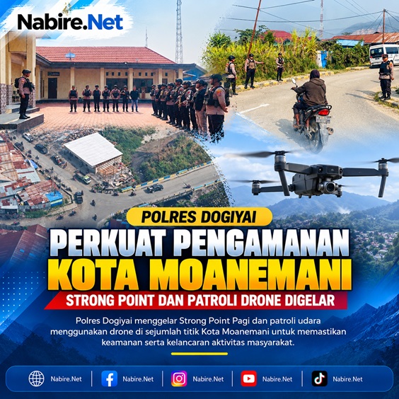 (Kapolres Dogiyai Cek Langsung Pengamanan di Tiga Titik Kota Moanemani)