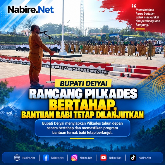 (Bupati Deiyai Rancang Pilkades Bertahap, Bantuan Babi Tetap Dilanjutkan)