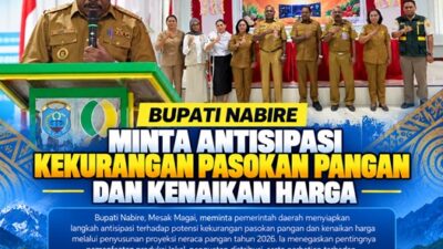 (Bupati Nabire Minta Antisipasi Kekurangan Pasokan Pangan dan Kenaikan Harga)